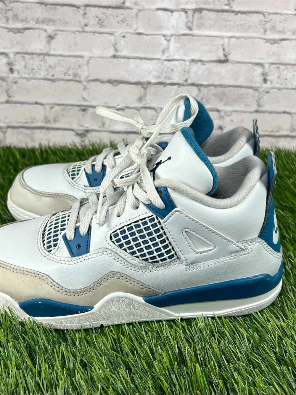 Nike Air Jordan 4 Retro Military Blue 2023 Industrial Blue BQ7669141 Size 2.5Y